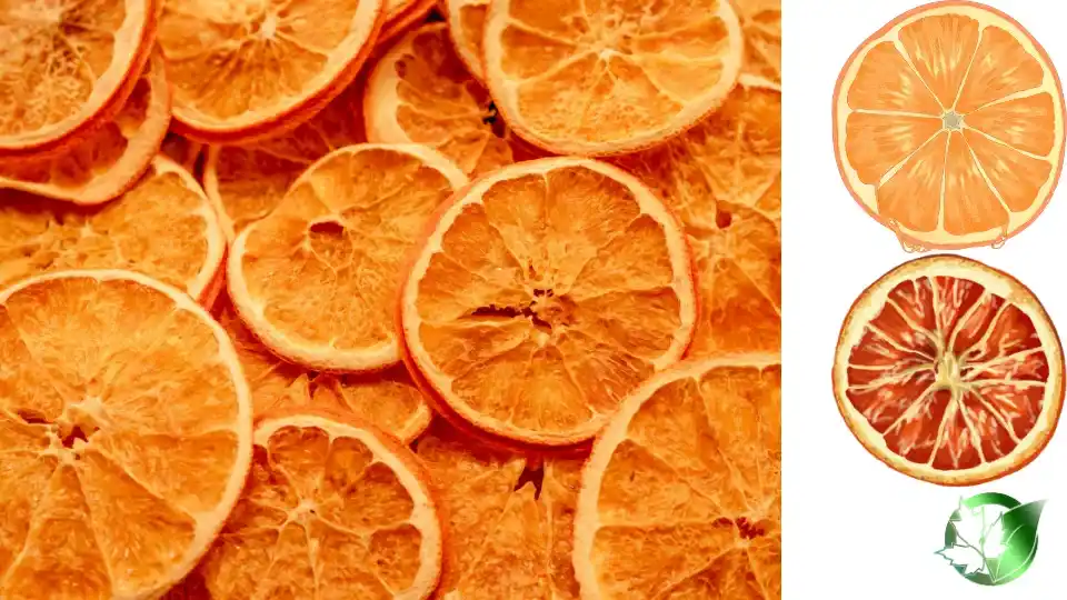 Commercial presentation of Dried Orange Slices for wholesale product evaluation and buyer review.